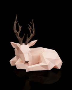 Low Poly Reindeer Table Lamp6 400x300